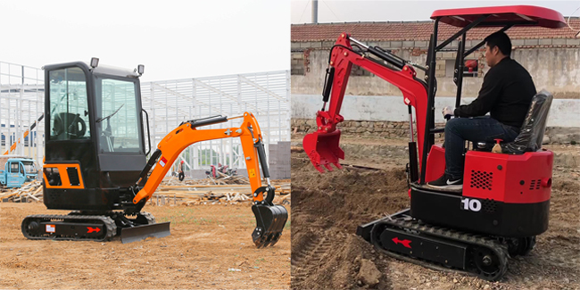 고무 궤도 굴삭기 0과 ISO9001 2.6Ton 암 실린더 굴삭기