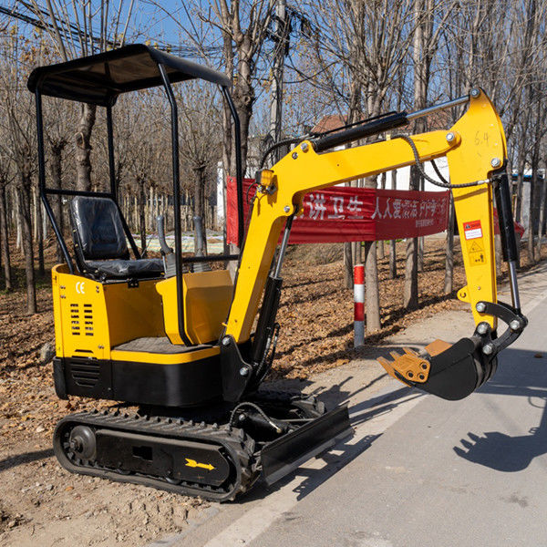 800 mm Heckwenderadius 1,8 t Bagger ISO9001 Leistungsstarker Minibagger