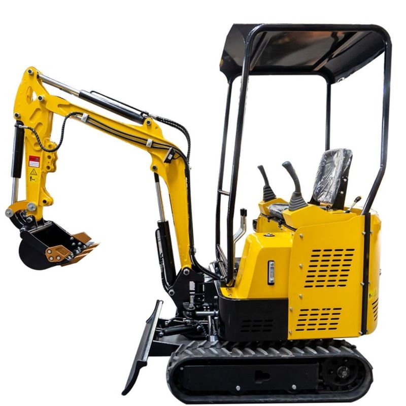 1.5 Tonne Rubber Track Mini Excavator With CE Certificate Low Fuel Consumption