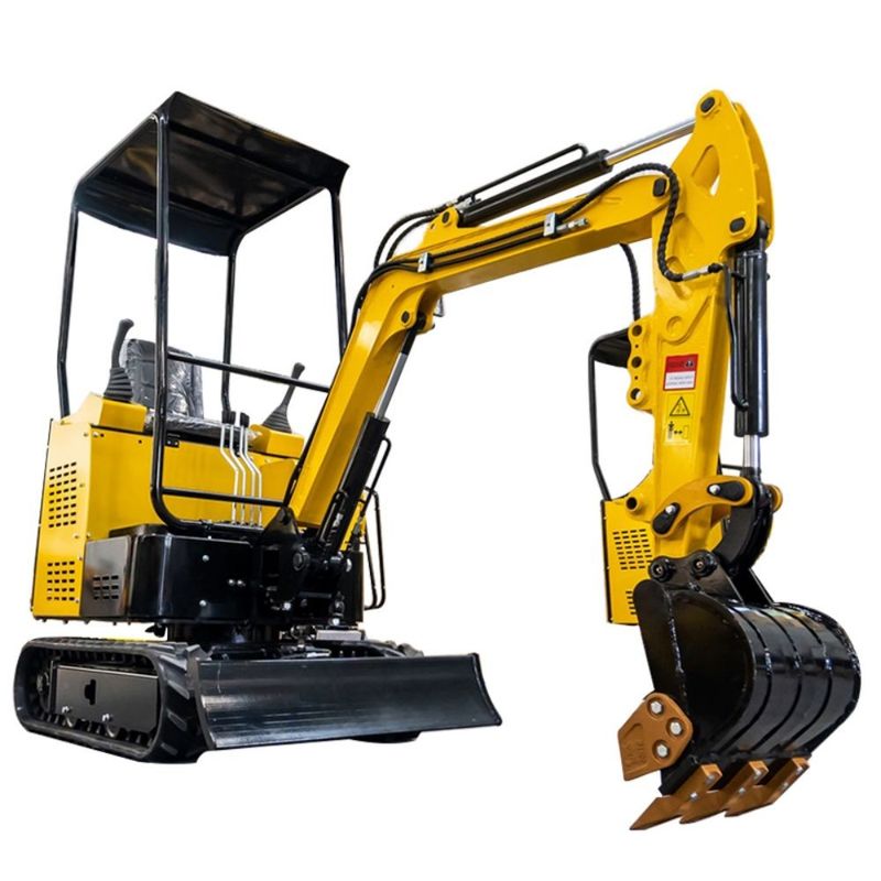 1.5 Tonne Rubber Track Mini Excavator With CE Certificate Low Fuel Consumption