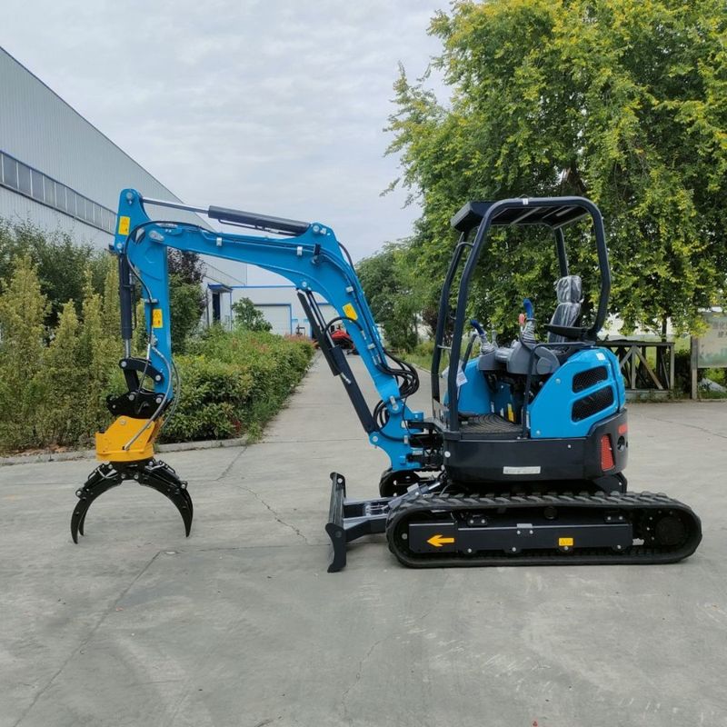 New Blue Excavators Digger Mini 3.5 Ton Excavator For Garden