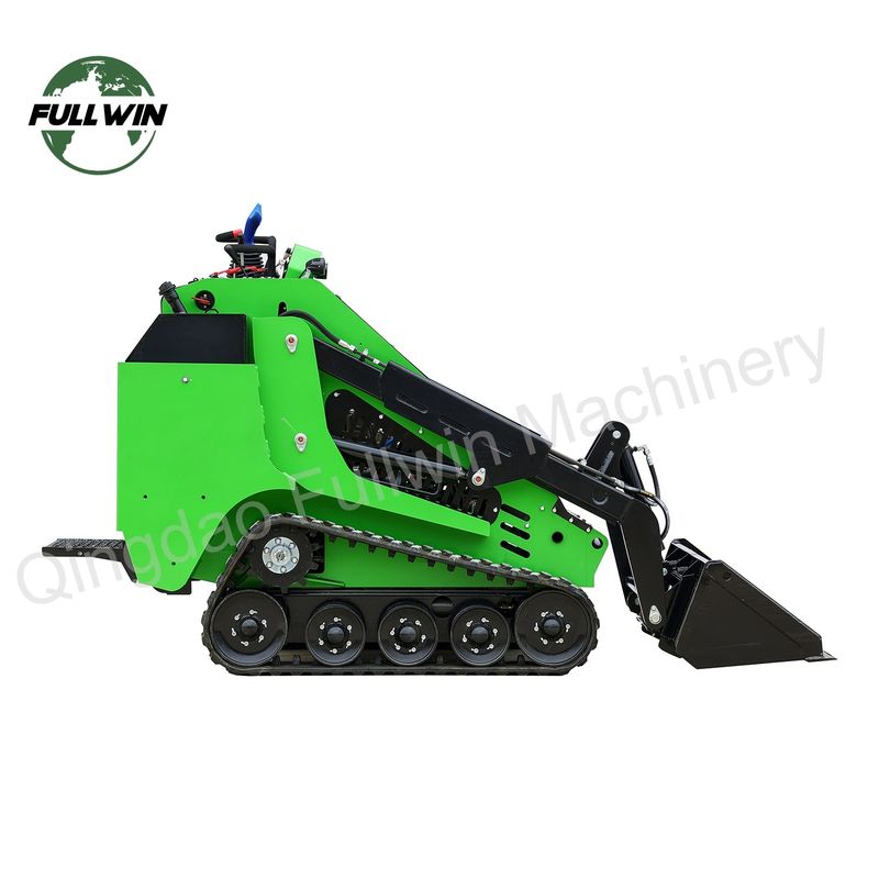 Mini Track Loader EPA Euro V Standard Green Skid Steer Loaders With Rubber Track