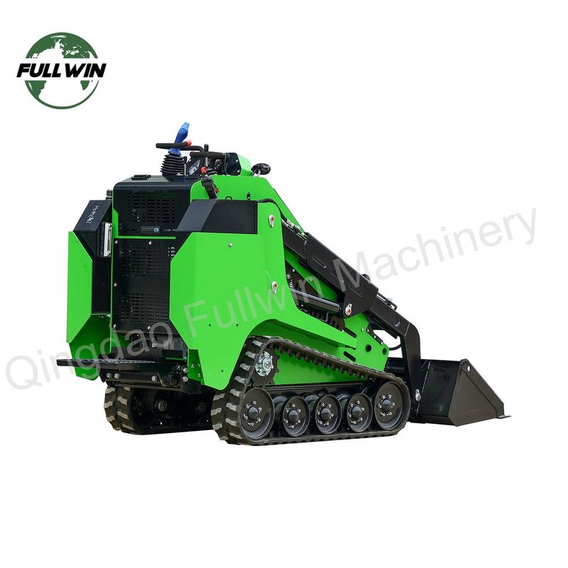 Mini Track Loader EPA Euro V Standard Green Skid Steer Loaders With Rubber Track